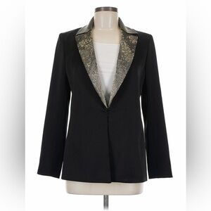 Alice + Olivia NWT Elegant Black Blazer with Embelished Accents